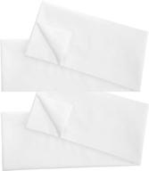 🛏️ soft cotton body pillowcase set - non-zippered bag style - breathable t250 - size 20x58 - white classic cover (set of 2) логотип