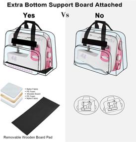 img 2 attached to 🧳 Looen Universal Sewing Machine Carrying Case with Multiple Storage Pockets and Shoulder Strap - Travel Tote Bag for Most Standard Sewing Machines and Accessories (Red)