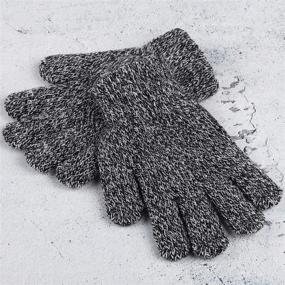 img 2 attached to Cooraby Knitted Magic Weather Gloves for Boys – Must-Have Accessories