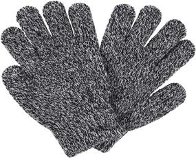 img 4 attached to Cooraby Knitted Magic Weather Gloves for Boys – Must-Have Accessories