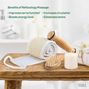 img 1 attached to 🌿 Refreshing Wooden Massage and Reflexology Kit: At-Home Spa for Women, Complete Body Relaxation & Rejuvenation with Cucumber Melon Aromatherapy Set