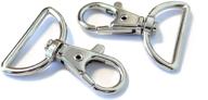 🔗 pack of 50 metal swivel clasps lanyard snap hook lobster claw clasp jewelry findings - 1 5/8-inch x 1 3/16-inch logo