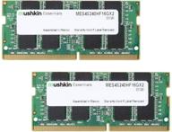 💻 essentials mushkin – комплект памяти sodimm для ноутбука ddr4 объемом 32 гб – 2400 мгц (pc4-19200) cl-17 – 260-контактный ram для ноутбука с напряжением 1,2 в – двухканальный – низковольтный – (mes4s240hf16gx2) логотип