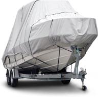 🚣 budge 600d gray boat cover for hard top and t-top boats b-621-x8 (24-26 feet long) логотип