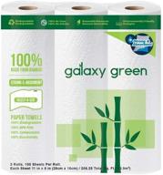 dynamic galaxy green bamboo paper logo