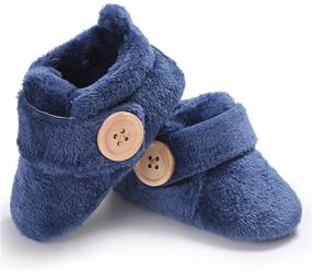 img 1 attached to 👶 BENHERO Cozy Fleece Winter Booties for Newborns