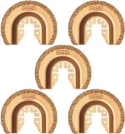 🔧 xxgo 5-piece semicircle carbide oscillating multi tool blades - universal fit for bosch, chicago, craftsman, dremel, makita, milwaukee, porter cable, ridgid, ryobi, rockwell [model: xg8561] логотип