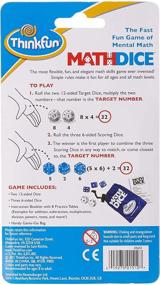 img 2 attached to 🎲 Fun Math Dice Game by ThinkFun: Enhancing Mental Math Skills for Kids Ages 8 and Up