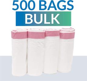 img 2 attached to 🗑️ Reli 8-10 Gallon White Drawstring Trash Bags - 500 Count Bulk, Small-Medium Bags for 6, 8, 10 Gallon Trash Cans, Garbage Bags Liners, 22"x23
