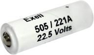 🔋 exell 22.5v a221 alkaline battery: neda 221, 15f15, 15lr54, 221a, 505a, 505e, b155, ba333u, bl-mv15, blr155, dry1715, y15 - for kodak brownie flashholder 4 flash unit, newmann u87 microphone, ricoh 500 flash unit logo