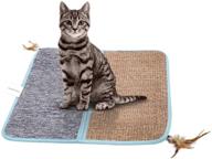 🐱 popetpop sisal cat scratcher mat - durable cat scratching carpet pad for optimal claw maintenance & furniture protection logo