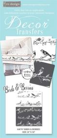 img 2 attached to 🐦 Revamp Your Décor with PRIMA MARKETING INC REDESIGN TRANSFER BIRD BERRI, Birds & Berries 34"X24