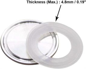img 1 attached to 🧪 High-Quality Silicone Gasket for Brewing with Sanitary TriCLAMP