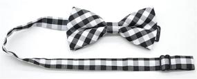 img 1 attached to 👦 Carahere Plaid Green Black Boys' Accessories: Handmade and Stylish!