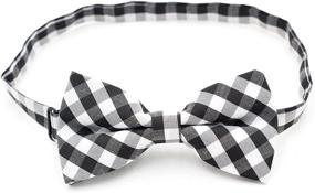 img 2 attached to 👦 Carahere Plaid Green Black Boys' Accessories: Handmade and Stylish!