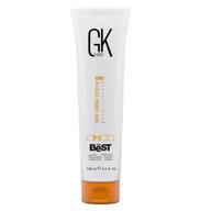 🌟 gk hair global keratin smoothing hair treatment - professional brazilian complex for silky smooth & frizz free hair - formaldehyde free - 3.4 fl oz/100ml logo