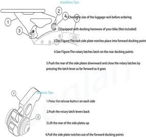 img 2 attached to 🛵 Багажная полка Benlari Chrome, съемная - полка для установки на двоих Harley Davidson Touring Road King Street Electra Glide (2009-2021)