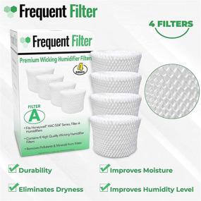 img 1 attached to 🍯 Honeywell Germ Free Cool Mist Humidifier Filter – 4 Pack Replacement, Fits HCM 350 & Quietcare Tower”