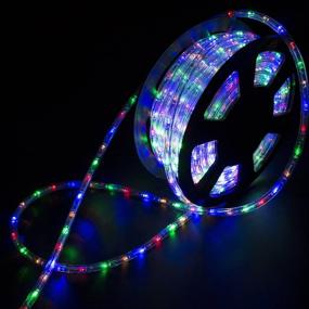 img 1 attached to Diophros 150FT LED Rope Light, Waterproof Multicolor Strip Lights for Indoor/Outdoor Decorative Lighting in Backyards, Gardens, Parties, and More