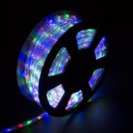 diophros 150ft led rope light, waterproof multicolor strip lights for indoor/outdoor decorative lighting in backyards, gardens, parties, and more логотип