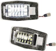 🔦 mbuydiy led license plate light lamp assembly for mazda miata mpv tribute protege protege5 ford escape mercury mariner - 6000k white (pack of 2) logo