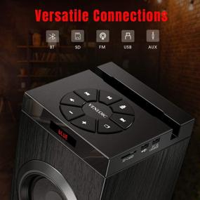 img 3 attached to VENLOIC Bluetooth Tower Speaker: Ultimate Home 🔊 Stereo System with Floor Standing Speakers and Powerful Bass