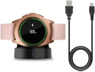 🔌улучшенная подставка для зарядки samsung galaxy watch sm-r800/r810/r815 - совместима с samsung galaxy watch 42 мм/46 мм - зарядное устройство для умных часов (не подходит для active) логотип