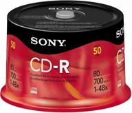 📀 sony cd-r 700mb 80 minute 48x 50-pack spindle (discontinued by manufacturer) logo