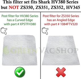 img 2 attached to 🔍 GreenVacShop Shark Rocket DuoClean HV380-384Q Replacement Filter Set - 3 Foam + 3 Felt + 3 Post-Filters