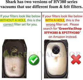 img 3 attached to 🔍 GreenVacShop Shark Rocket DuoClean HV380-384Q Replacement Filter Set - 3 Foam + 3 Felt + 3 Post-Filters