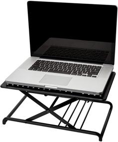 img 4 attached to 💻 Enhance Your Laptop Experience with the Artesa Metal Adjustable Riser Stand in Black