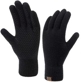 img 4 attached to 🧤 Dual Layer Anti-Slip Texting Touchscreen Gloves