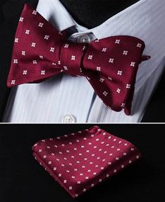 img 3 attached to HISDERN Bowtie: The Ultimate Accessory for Men's Formal Tuxedos