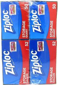 img 2 attached to 🔒 Ziploc Gallon & Quart Double Zipper Variety Pack - Pack of 204 All Purpose Storage Bags