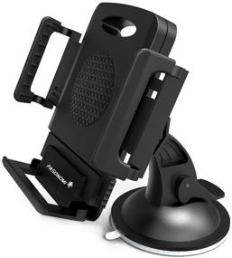 img 4 attached to Pasonomi 360 Rotation Universal Car Windshield/Dashboard Phone Mount Holder - For iPhone, Samsung, HTC, LG, Nokia, and More