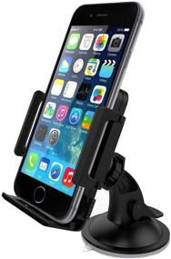 img 3 attached to Pasonomi 360 Rotation Universal Car Windshield/Dashboard Phone Mount Holder - For iPhone, Samsung, HTC, LG, Nokia, and More