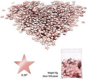 img 2 attached to Konsait Rose Gold Foil Hanging Swirls Decorations (30 Counts) + Star Table Confetti (15g) - Perfect Party Supplies for Wedding, Bridal Shower, Engagement, Birthday and More!