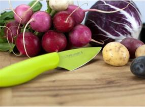 img 1 attached to 🔪 KAI Pure Komachi 2 3.5 Inch Green Paring Knife - Enhanced SEO