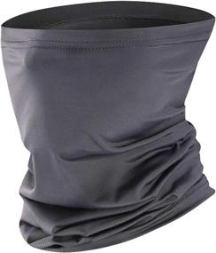 img 3 attached to Ice Silk Cooling Neck Gaiter Balaclava Bandana Headwear for Dust Outdoors - Sports Face Scarf