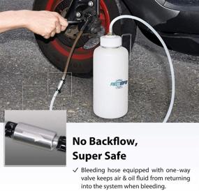 img 2 attached to 50.7 Oz (1.5 Liter) Brake Fluid Bleeder Bottle/Receiver with Non-Return Check Valve + Hook Fixed by FIRSTINFO