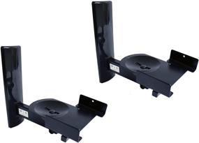 img 3 attached to 🔊 B-Tech BT77 Ultragrip Pro кронштейн для динамика - Набор из 2 штук, Боковой зажим с наклоном и поворотом - Черный: Улучшение SEO