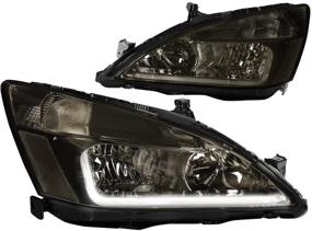 img 4 attached to 🚘 Набор фар DNA Motoring HL-LB-HA03-SM-CL1 - водительская и пассажирская сторона