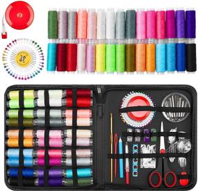img 4 attached to Complete 126-Piece Sewing Kit: Premium Supplies for Adults, Beginners, Travel & Home Repairs
