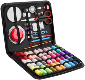 img 3 attached to Complete 126-Piece Sewing Kit: Premium Supplies for Adults, Beginners, Travel & Home Repairs