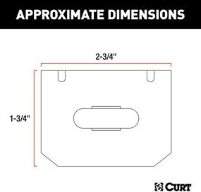 img 3 attached to 🔒 Безопасное крепление для CURT 58301 электропроводки прицепа на стороне автомобиля - Кронштейн 4-полюсного соединения