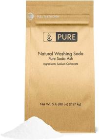 img 3 attached to 🌿 PURE Natural Washing Soda (5 lb.) - Soda Ash Sodium Carbonate, Eco-Friendly Packaging - Multi-Purpose Cleaner, Water Softener, Stain-Remover