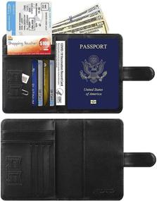 img 1 attached to 🧳 Optimized Travel Accessories: Leather Passport Holder and Blocking Accessories