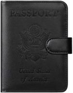 🧳 optimized travel accessories: leather passport holder and blocking accessories logo