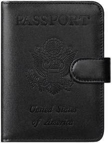 img 4 attached to 🧳 Optimized Travel Accessories: Leather Passport Holder and Blocking Accessories