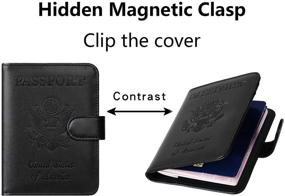 img 2 attached to 🧳 Optimized Travel Accessories: Leather Passport Holder and Blocking Accessories